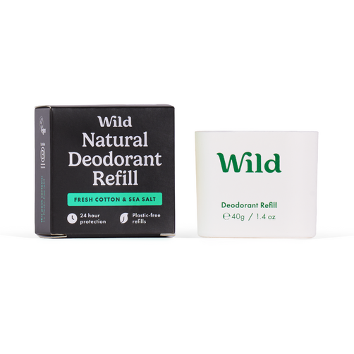 Wild DEO Refill BLACK Men´s Fresh Cotton&Sea salt 40g